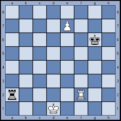 Задача по шахматам: ход черных, ничья