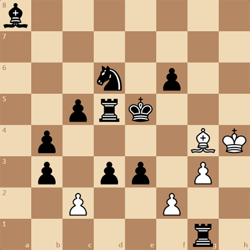 Кооперативный мат в 2 хода, задача по шахматам