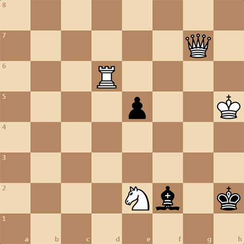 Белые ставят мат в 3 хода - отвлекитесь на шахматы