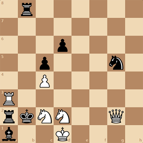 Задача по шахматам, мат на 2 ходу