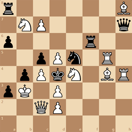 Мат в 3 хода, решите задачу по шахматам