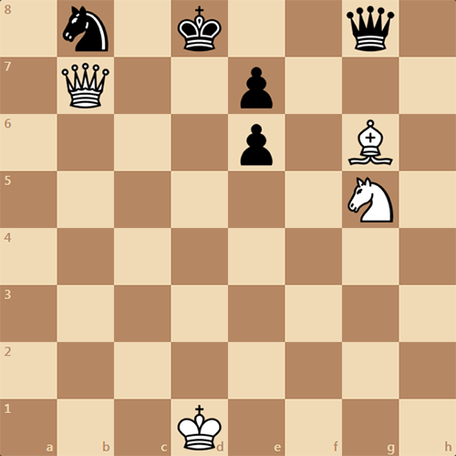 Забавная двухходовка, задача по шахматам