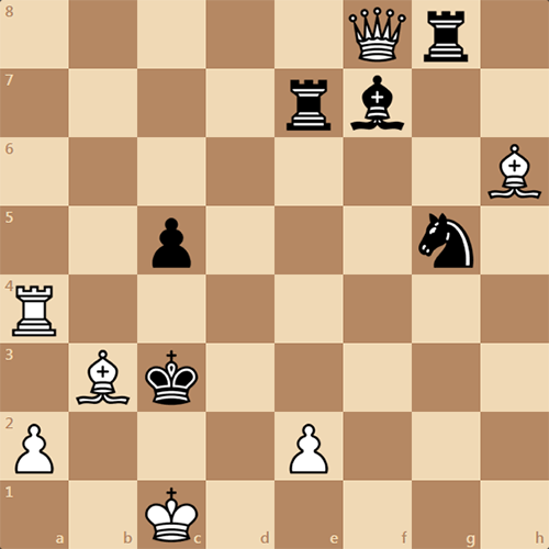 Интересная задача по шахматам, мат в 2 хода