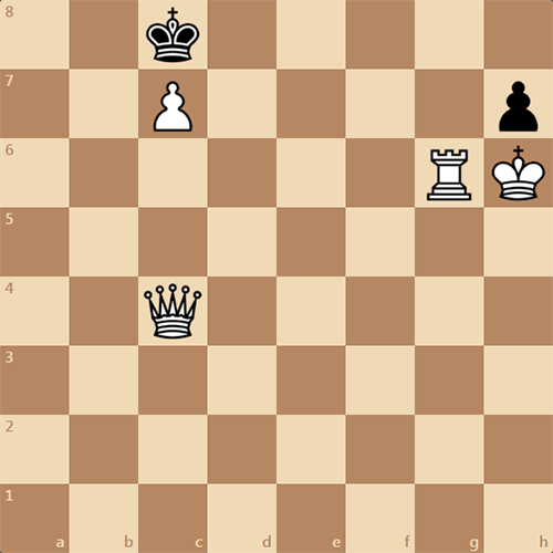 Найдите мат в 2 хода, задача по шахматам для начинающих с решением