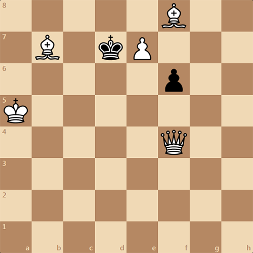Мат в 2 хода, задача по шахматам