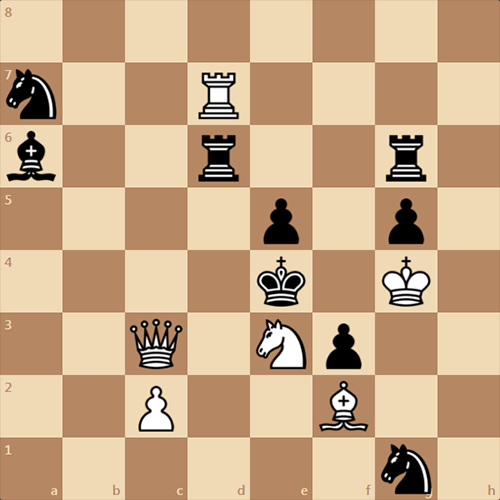 Непростой мат в 3 хода, для опытных шахматистов
