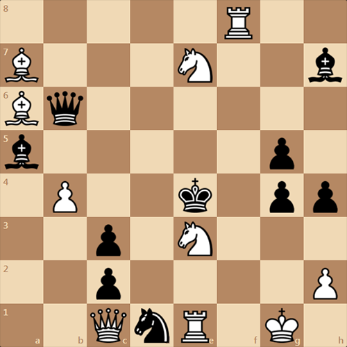 Красивая шахматная задача, мат в 3 хода
