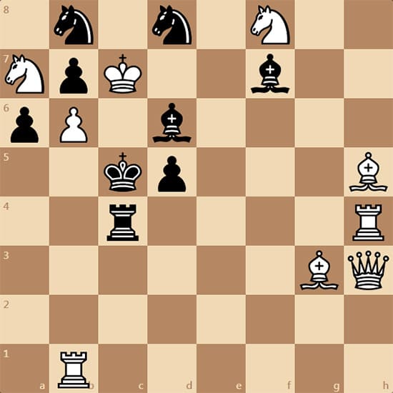 Мат в 2 хода, шахматы Мадраси