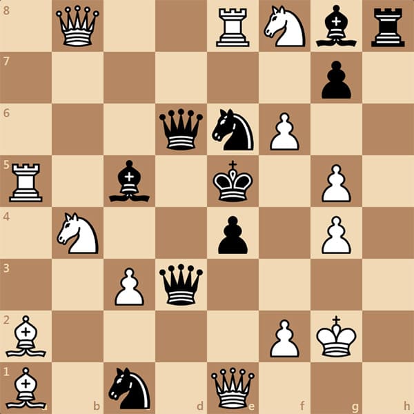 Белые могут дать мат в 1 ход. Как бы вы тут сыграли?