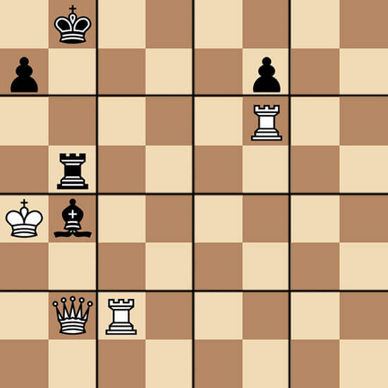 Задача Grid chess (доска с сеткой). Мат в 2 хода