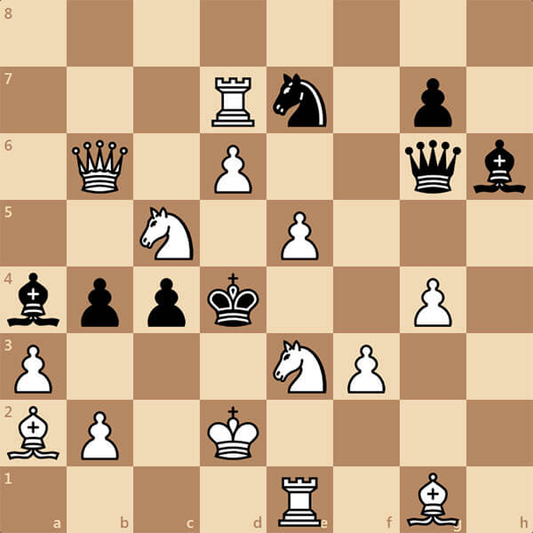 Поймете как белые ставят мат в 1 ход черным в этой позиции?