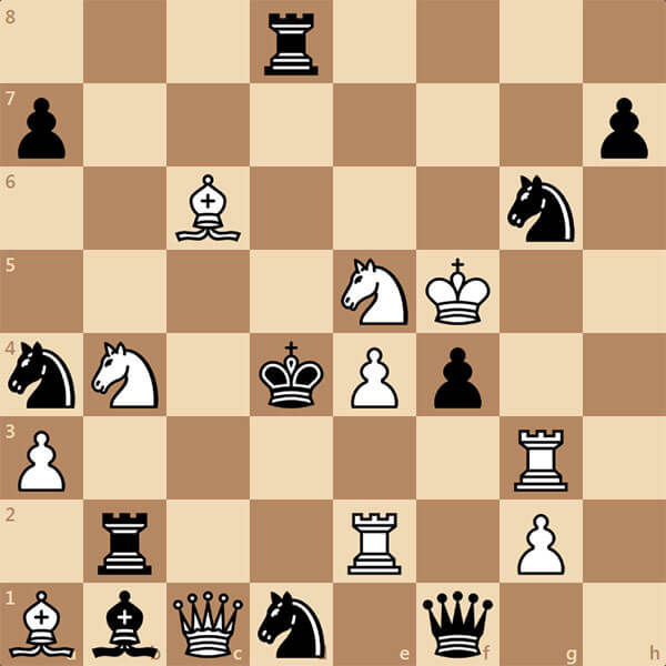 Финал партии близок - белые ставят мат в 1 ход. Но как это сделать?