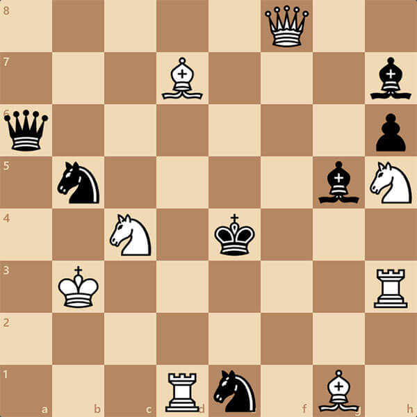 Задача со знаком "Гарантия качества" - мат в 1 ход от ChessOK