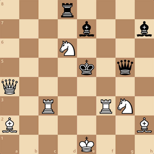 Шахматная задача на мат в 1 ход - для новичков и любителей