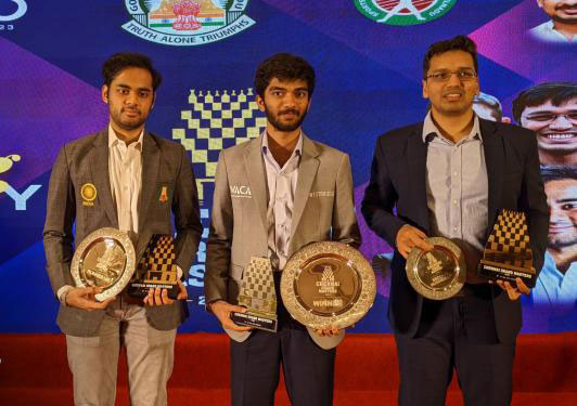 Фото призеров Chennai Grand Masters 2023
