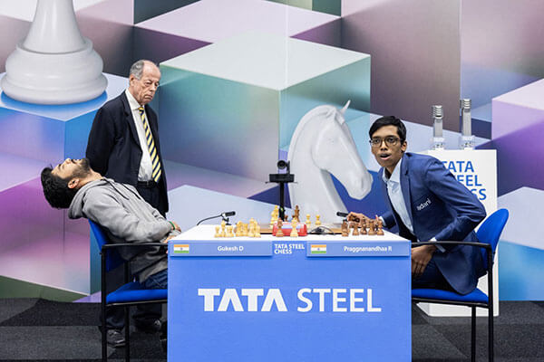 Огорчение Гукеша, триумф Прагнанандхи, фото на турнире Tata Steel 2025