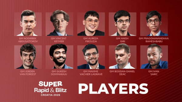 Super Rapid & Blitz 2026, Хорватия - состав участников