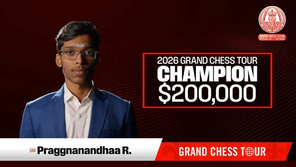Рамешбабу Прагнанандха - победитель Grand Chess Tour 2026